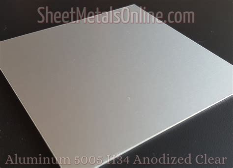 clear anodized aluminum finish